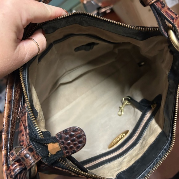 Brahmin Black Tuscan - Louise Hobo style vintage satchel - Picture 6 of 7